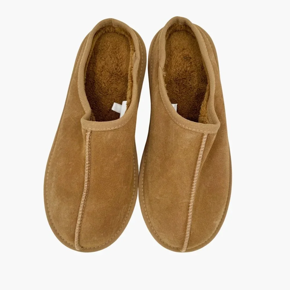 NEW Goodfellow & Co Men's Cruz Genuine Suede Clog Slippers - Size 9